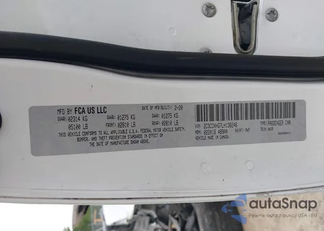 2020 Dodge Charger Gt из США, поврежденный, VIN 2C3CDXHG7LH138246